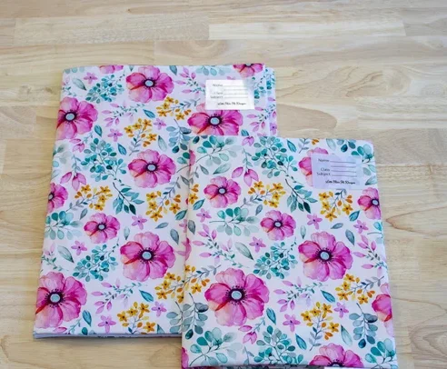 hot sale new customized stretchable fabric book cover exquisite print wholesale book sleeve