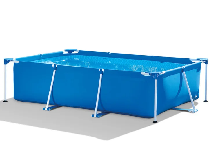 
220*150*60cm Albercas PVC Rectangular Frame Piscina Family Outdoor Swimming Pool Easy Set Above Ground Pool 