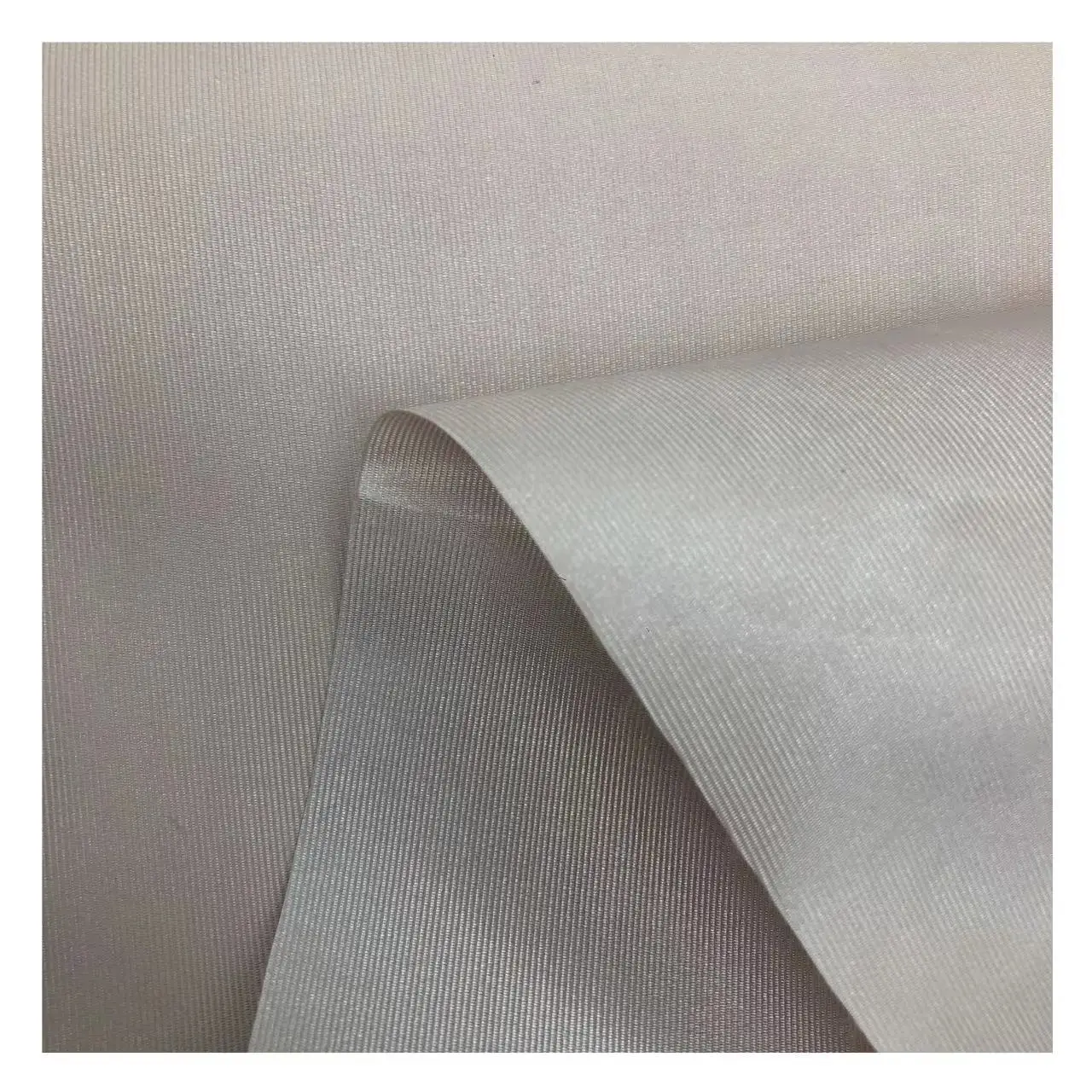 100% Polyester PU Coated Semi Elastic Thin Shantung Oxford Fabric For Purse Lining