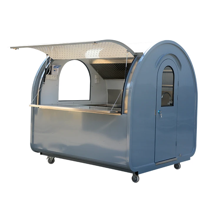 BBQ Kitchen Mobile Fast Food Trailer Stand Beer Bar Concession Food Trailer