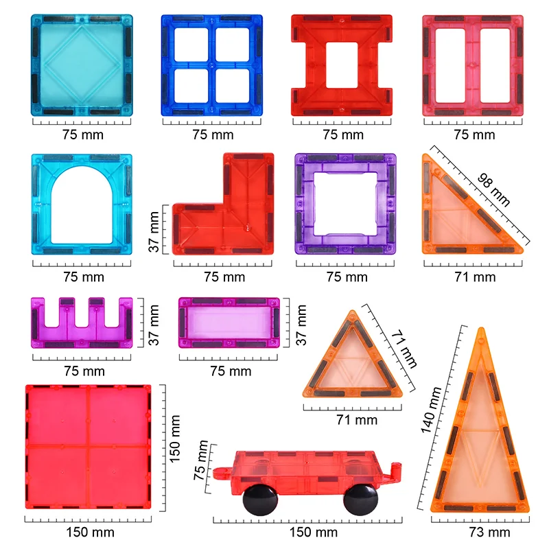 2024 New Trend Preschool STEM Magnet Toys Magnetic Blocks Building Construction Toys Magnetic Tiles Toys For Kids Suppliers