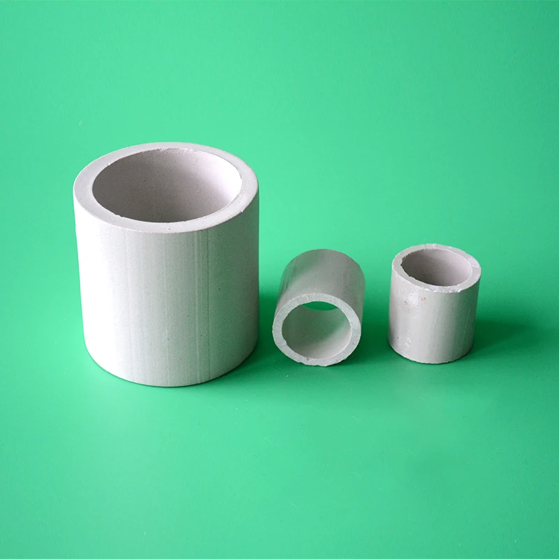 Hot Sale 10mm 25mm 50mm Alumina Ceramic Raschig Ring 19mm 40mm 80mm 100mm for Distillation Towers