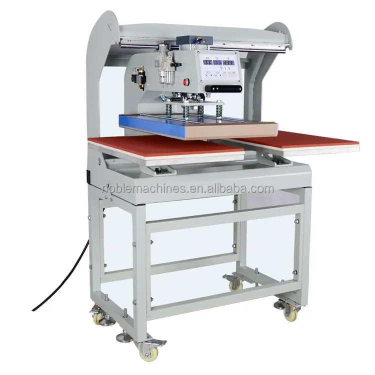 New design auto open air cylinder double tray dye sublimation polyester blank piece heat transfer machine