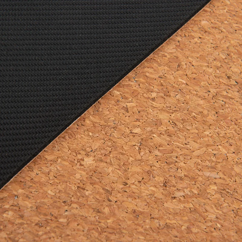 REALMAN Hot selling home exercise premium quality custom logo Non-slip Natural Cork Yoga Mat