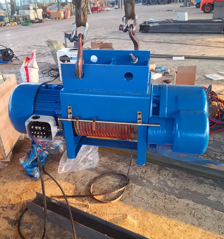 Tavol 220V 3 phase 50HZ 5 ton 5000kg 11000bls Wire Rope Electrical Hoist Electric Crane Winch