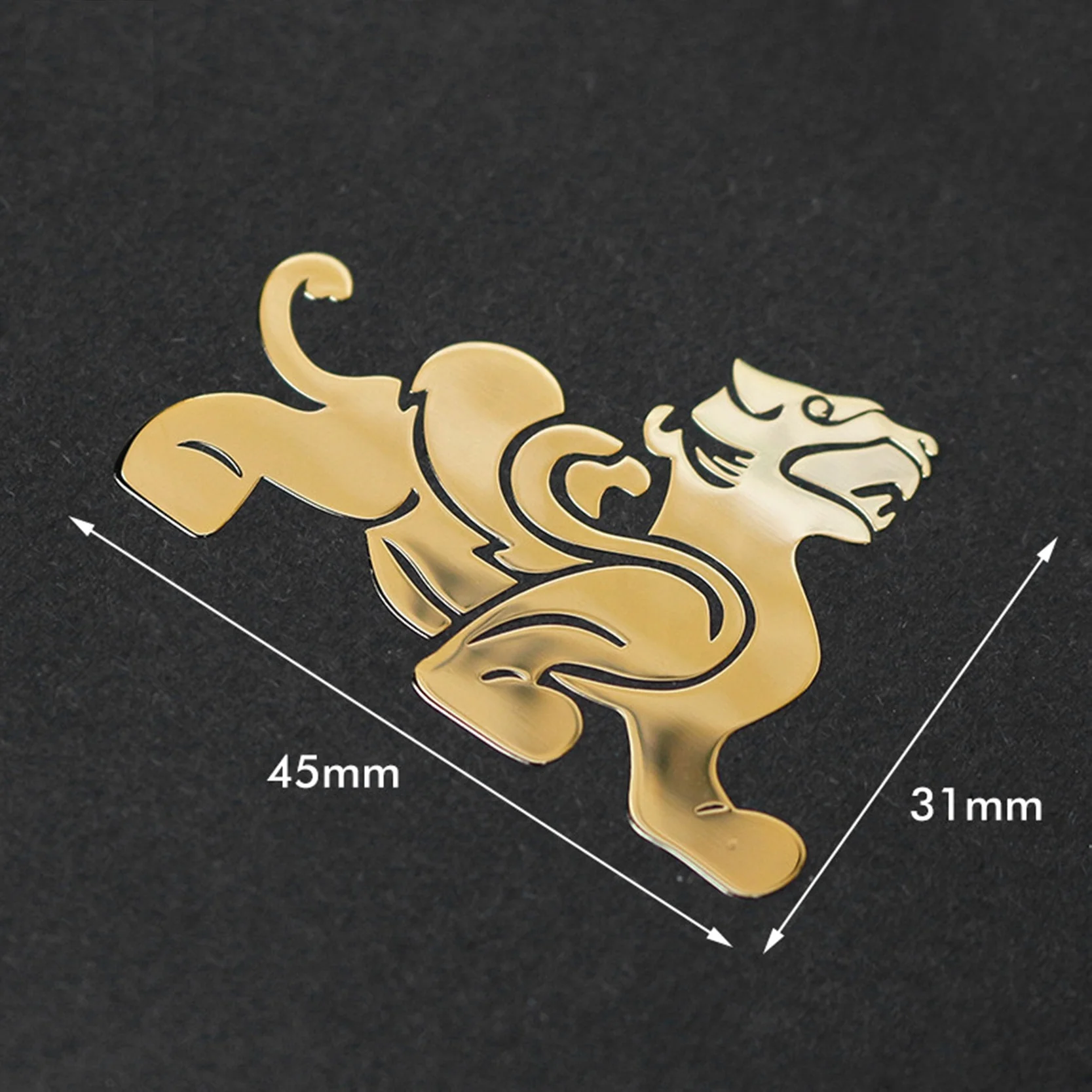 Custom Thin Nickel Gold Logo Printed 3D Label Transparent PVC Transfer UV Sticker Waterproof Adhesive Logo Sticker