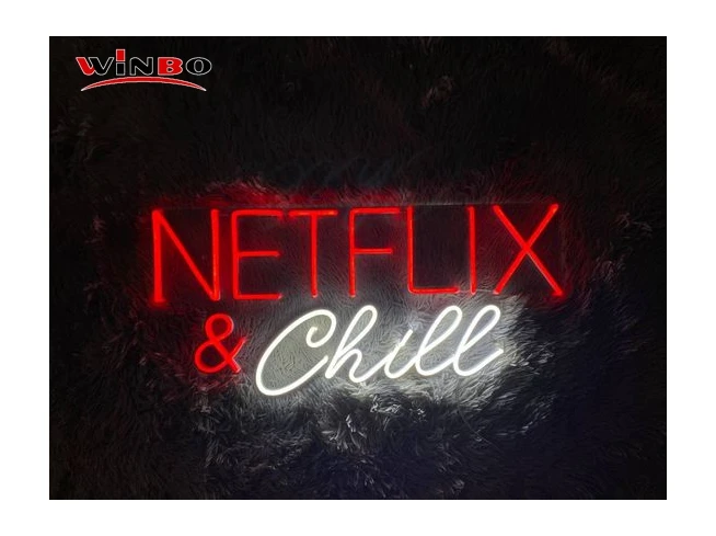 Winbo Wholesale diy neon light sign neon sign light wedding Wedding Decoration netflix and chill neon sign