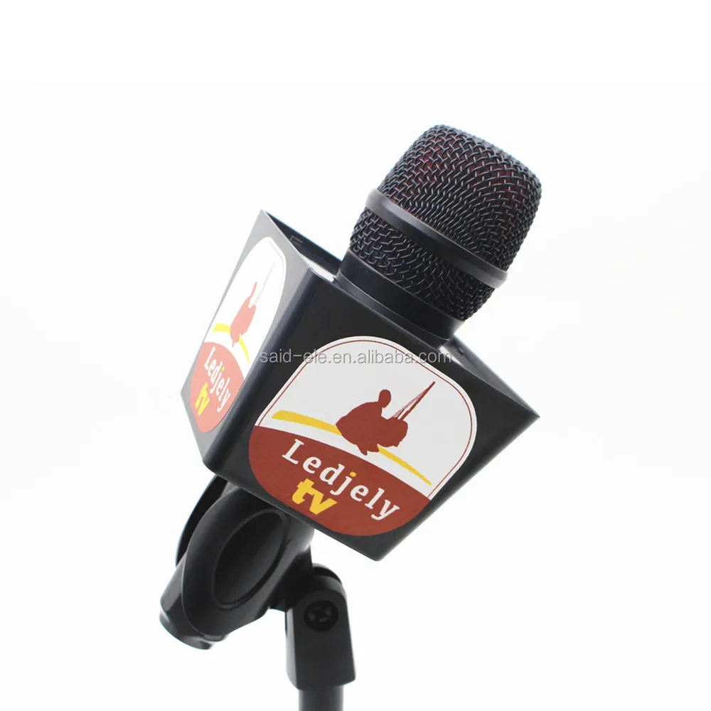 Germany TV Channel Radio Microphone Flag Custom Logo Printed Mic Plastic Foam Cover