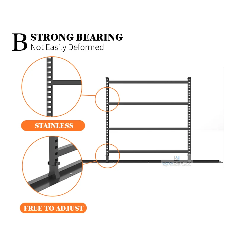 Customized New Spray Paint Big Quartz Granite Stone Display Rack Artificial Stand For Showroom