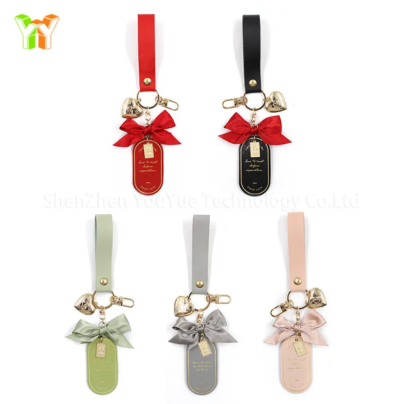 YOU YUE Wholesale Personalized PU  Leather Car Key Holder Key Chain pouch