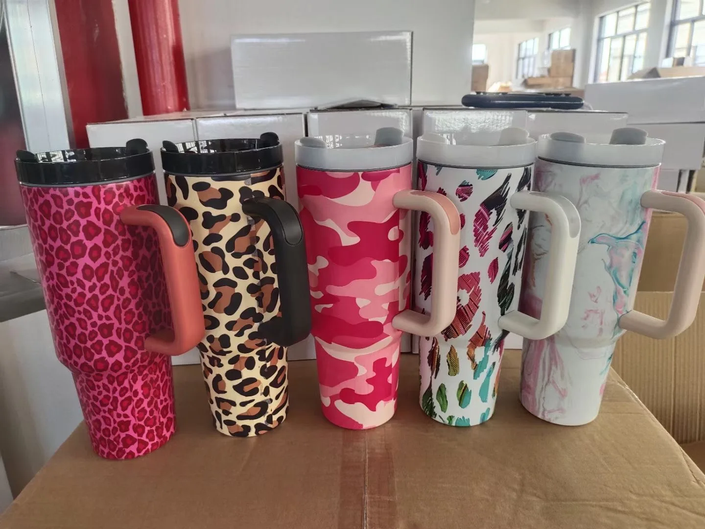 40 OZ Personalized Western Leopard Cow Tumbler