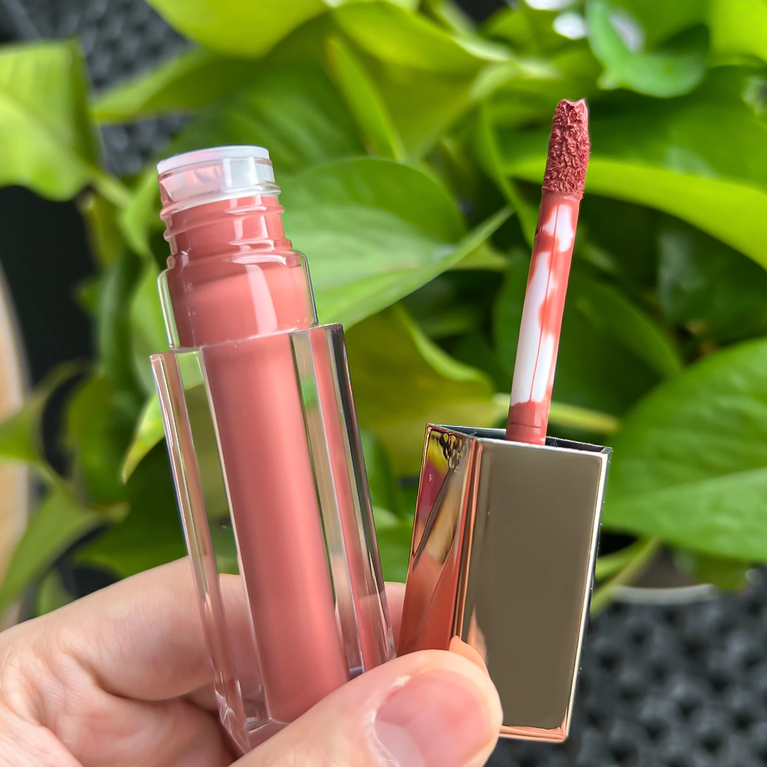 Hexagonal Lip Gloss Private Label Waterproof Lipgloss Vegan Lip Gloss Long Lasting Empty Lip Gloss Tubes