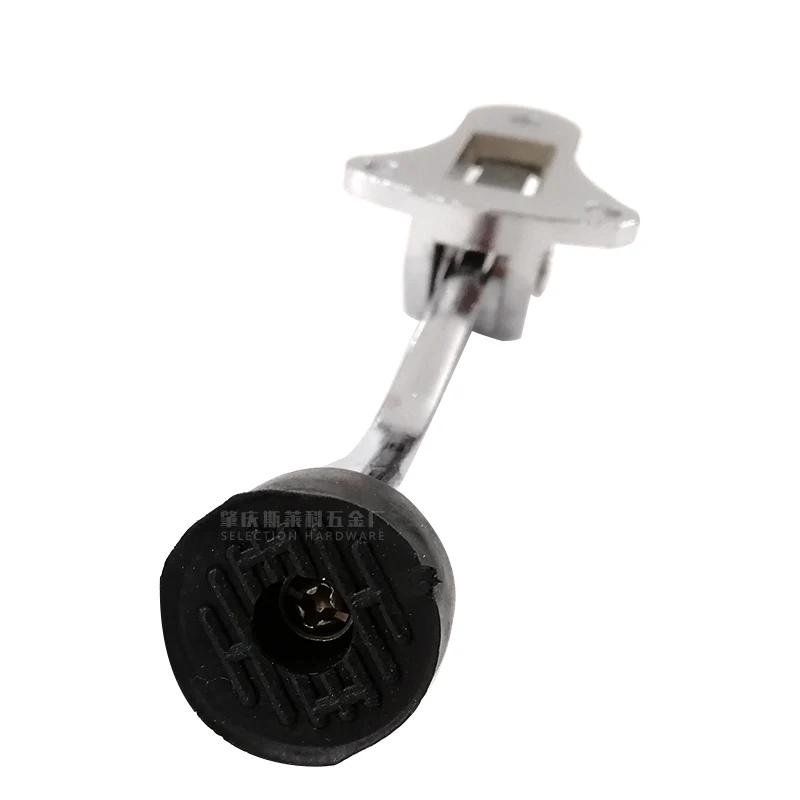 Door limiter Zinc alloy foot operating lever Door limiter non-slip rubber adjustable door retainer hardware