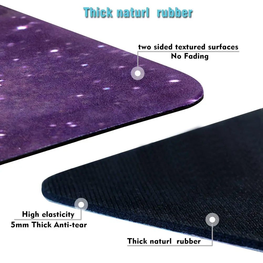 Экологичный удобный на ощупь замшевый Коврик для йоги из натуральной резины с пользовательским принтом