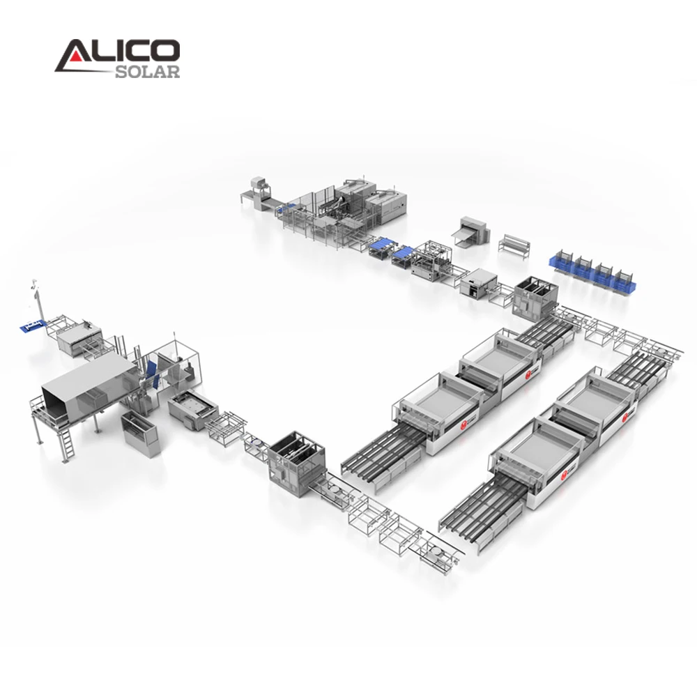 Alicosolar solar panels production line automatic Solar Module Assembly Line Machine solar panel manufacturing machines