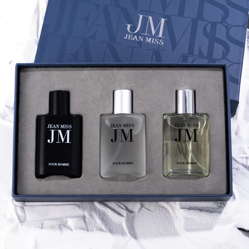 Customized Long Lasting Smell 3pcs 30ml Men Perfume Gift Set Men Perfume Set Box