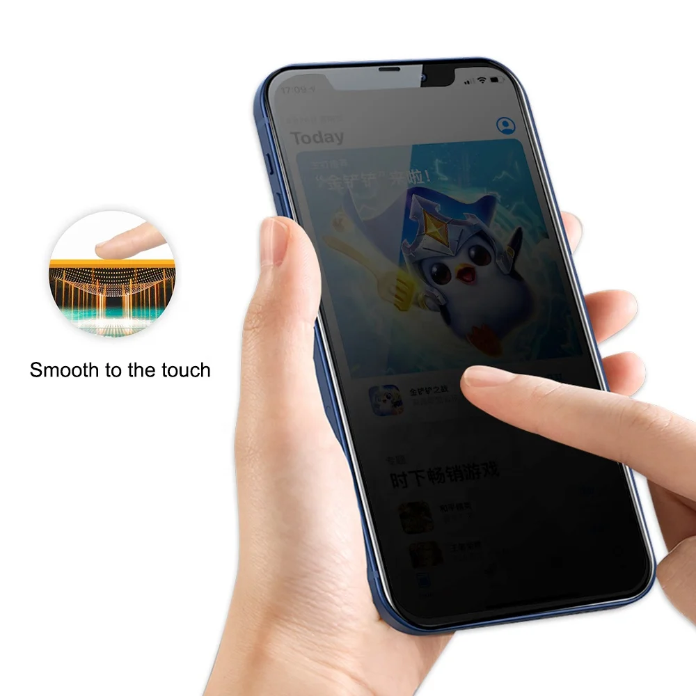 Hot Full Glue Anti Spy 3D Privacy Tempered Glass Film for iphone 13 pro max Mobile Phone privacy Screen Protector