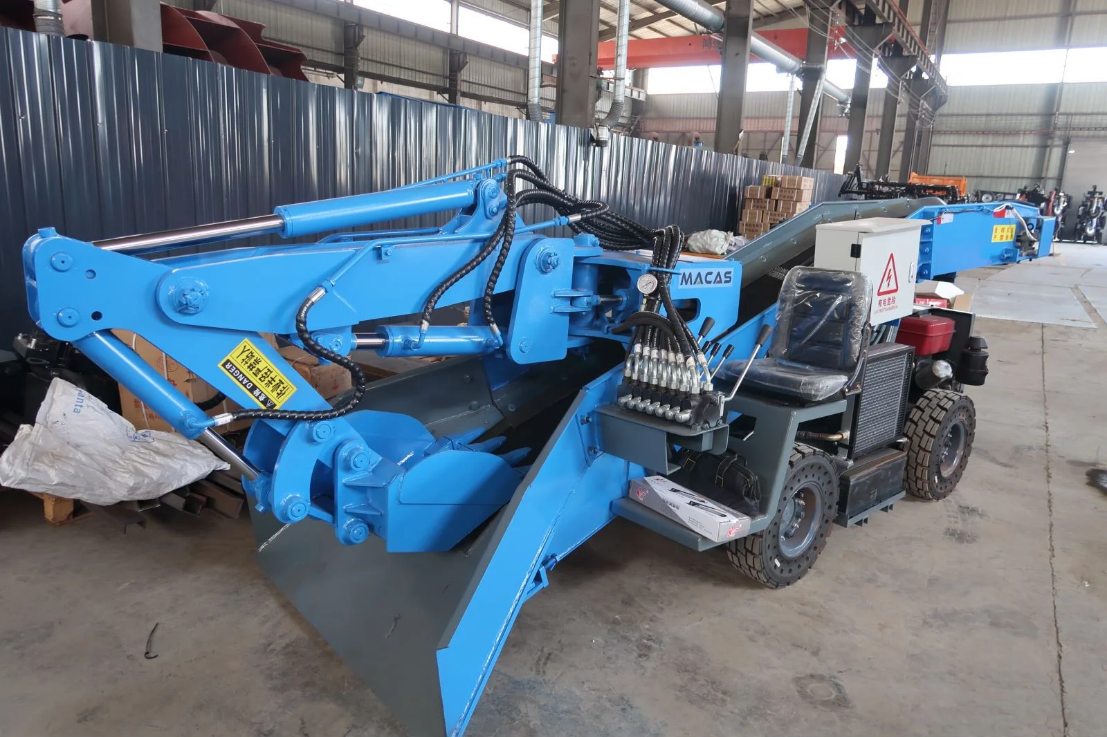 HuanSheng Cheap Tunnel Wheel Mucking Loader Small Mucking Loader for Mining
