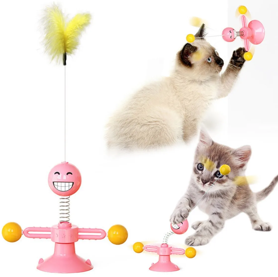 All for Paws Interactive Flutter Bug Cat Butterfly Toy with Two Replacements Kitten Toys for Indoor Cats
