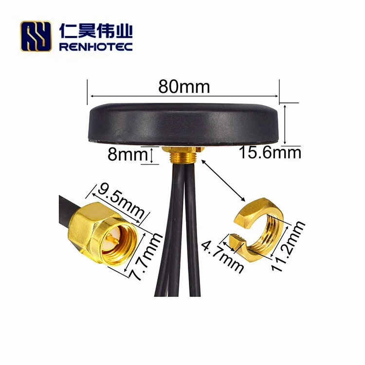 Outdoor External Mount Combo Antenna LTE Connector Combiner with Combination Car 4G WIFI Modem SMA 4GWifi GSM GPS 3G Router