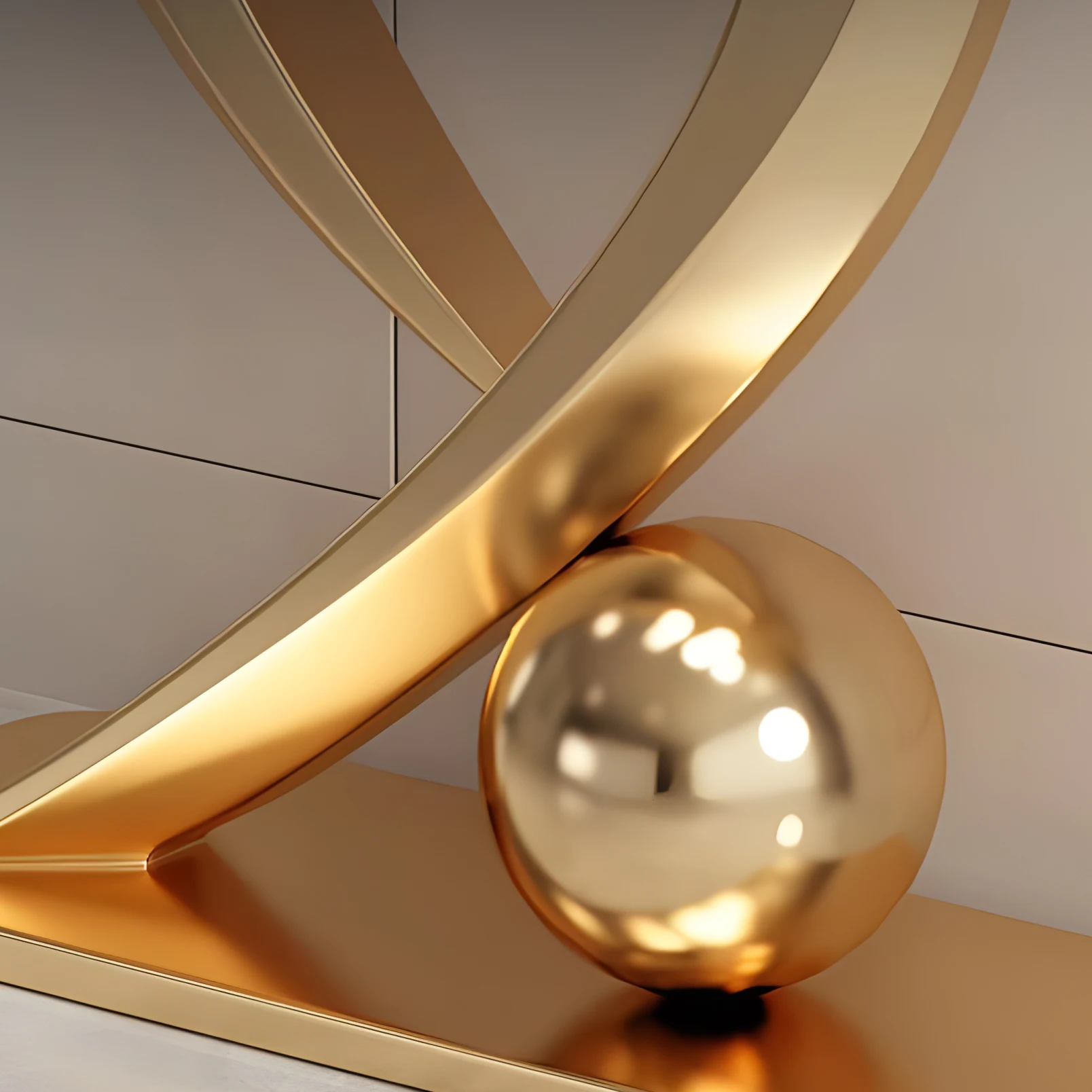 Baroque Style Stainless Steel Console Table Gold Square Narrow Entry Table Long Living Room Furniture