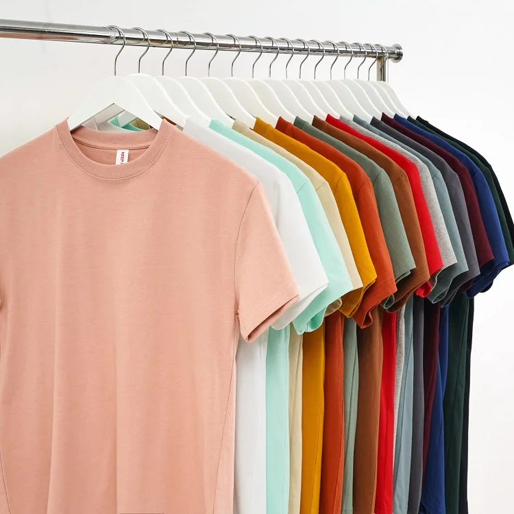 
2021 Spring High Quality Vintage Thick Heavyweight 240GSM Oversized Short Sleeve Plain Heavy Cotton T Shirt 