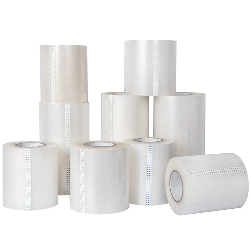 Factory supply clear BOPP jumbo roll cold lamination film transparent sticker for label lamination