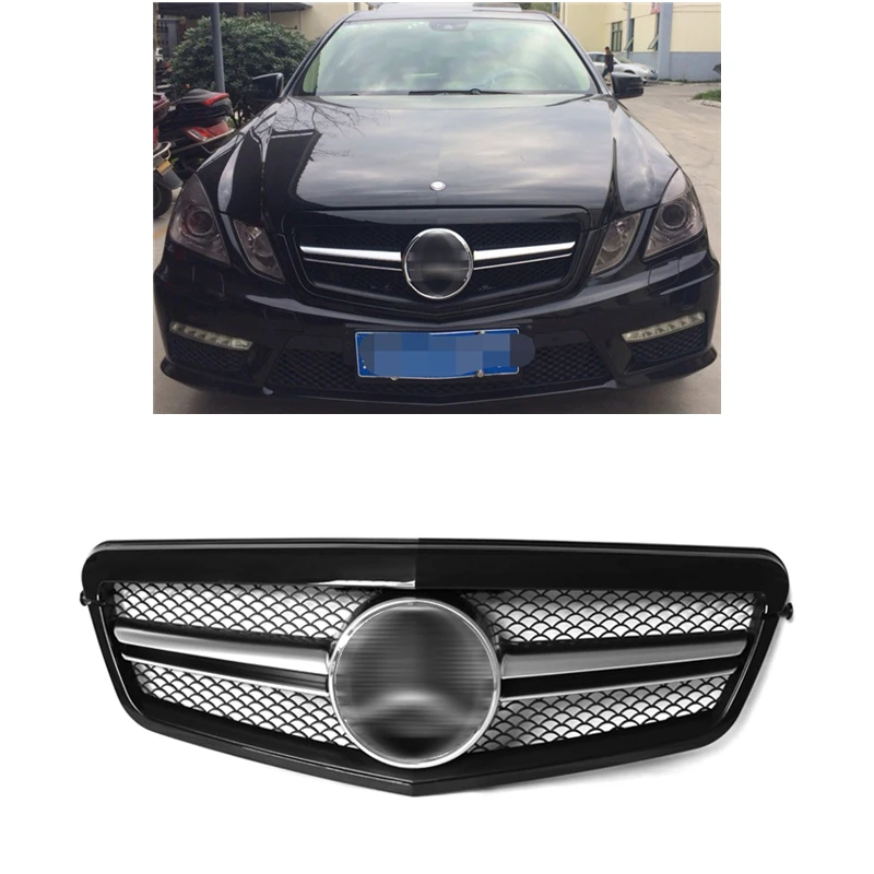 AMG style Gloss Black For Mercedes-Benz E-class W212 2010-2013 4-door W212 Front Bumper grille