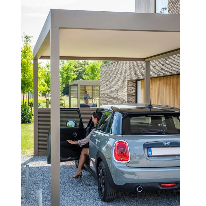 Pergola Автоматическая крыша жалюзи с датчиком дождя pergolas на открытом воздухе