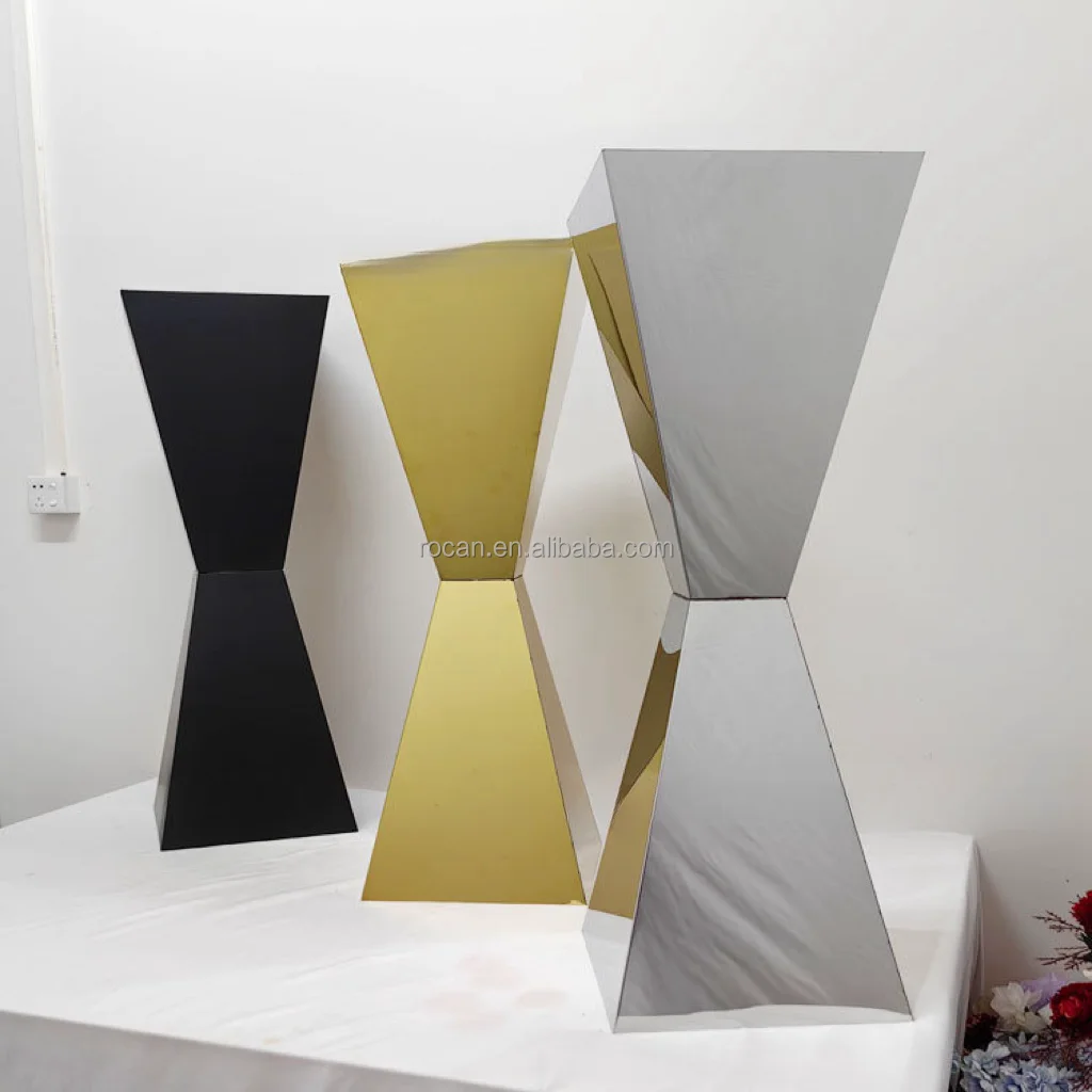 Gold Wedding Supplies Tall Flower Vase Table Centerpieces Flower Stand for Wedding Centerpieces Decoration