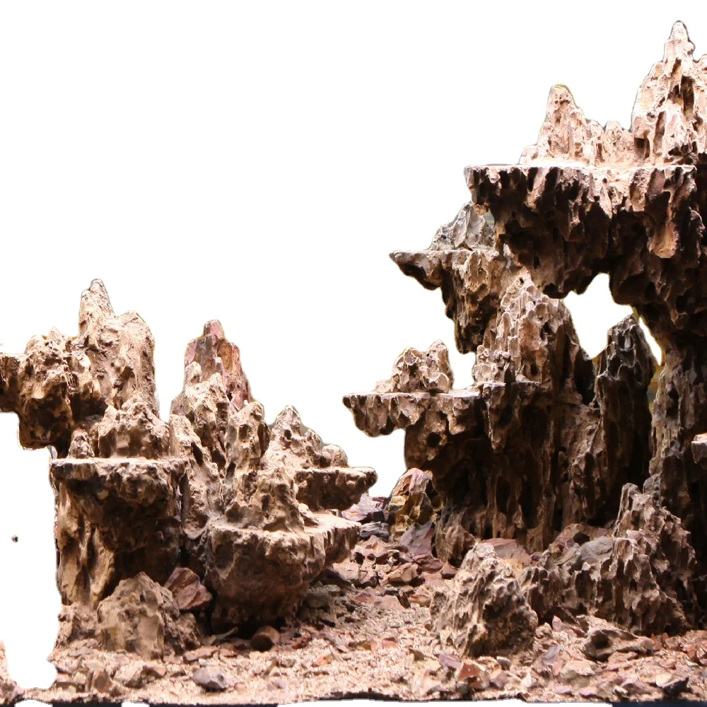 Artificial Resin Rockery Stone Fish Tank Landscape Aquarium Decoration Ornament