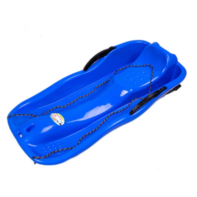 Snowboard Winter Sports Skiing Equipments Toboggan Winter Snow Sled with Pull Rope and Handles Downhill Sprinter Sleds for Kids
