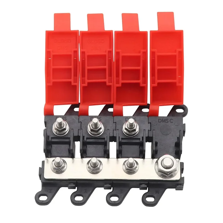 3 Ways Fuse Holder Automotive Marine Boat Car Audio Copper Fuse Blocks MIDI Holders 1in 2 Out BDFS Fuse Holder