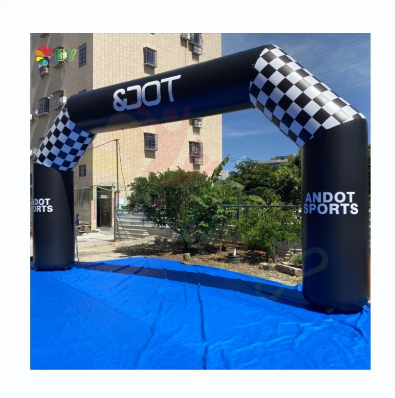 BOYAN Custom Detachable Printing Banner Stable Inflatable Finish Line Arch for Marathon
