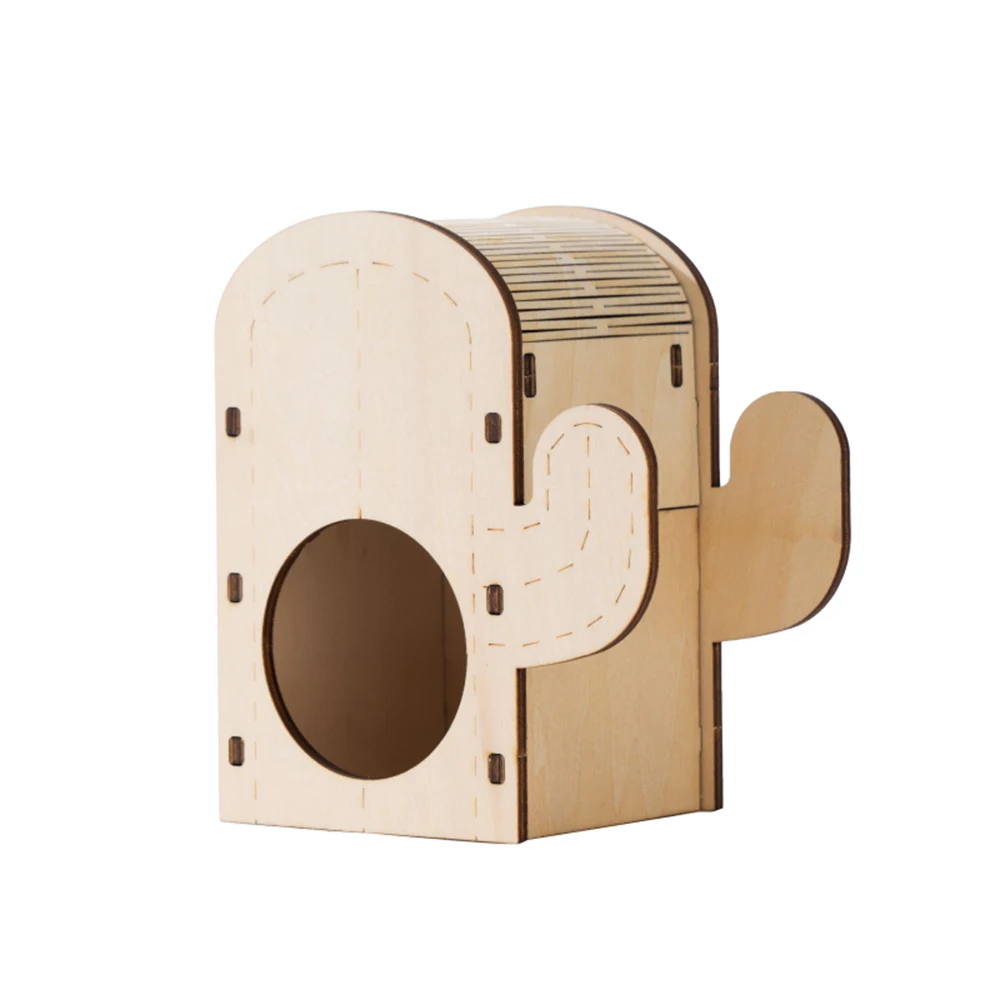 MewooFun New Design Guinea Pig DIY Double/Single Layer Cage Hamster hideout-cactus