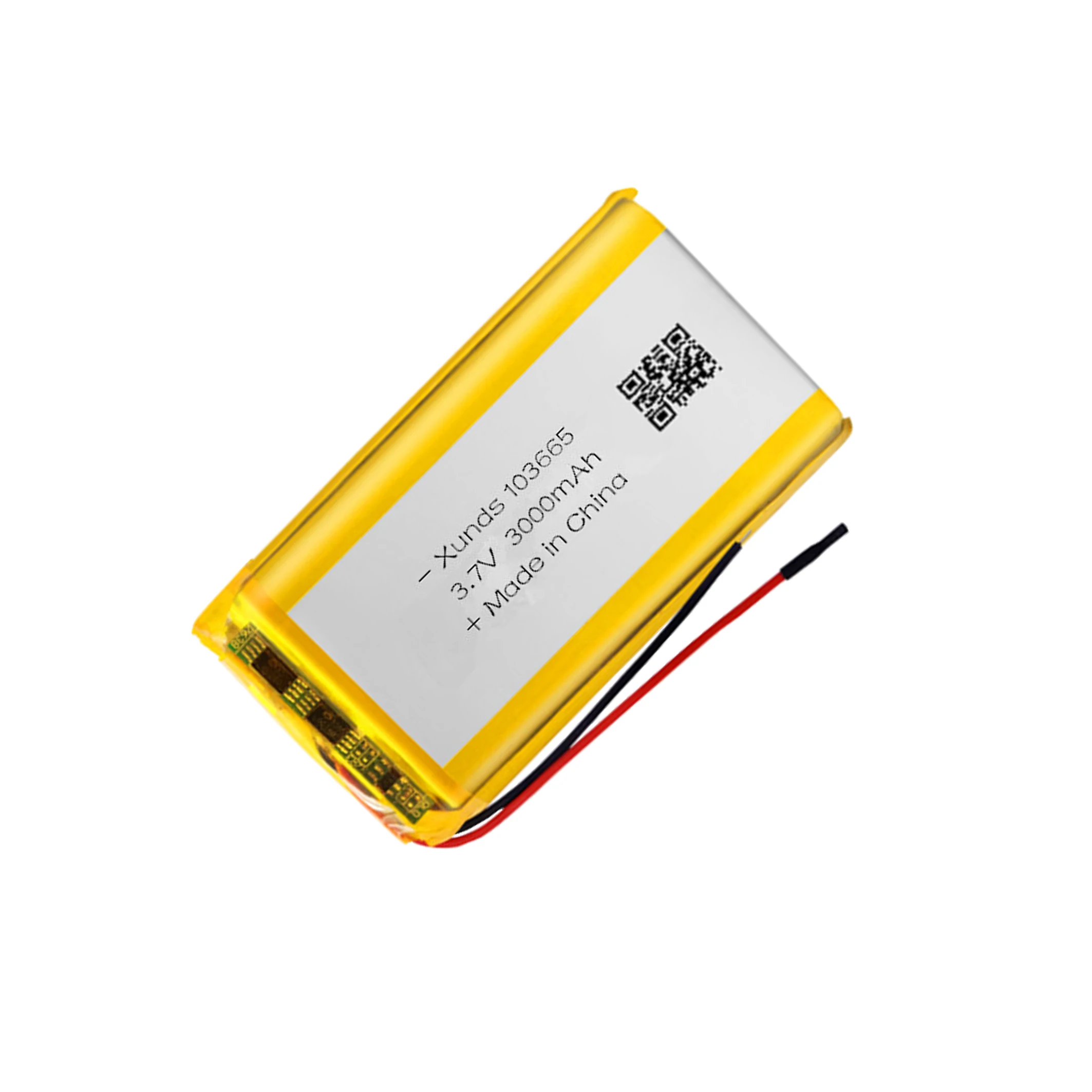 Lithium Polymer Battery 103665 3.7v Rechargeable Lipo Battery Large Capacity 3000mah Silver Sea Individual Box Package 500 Times