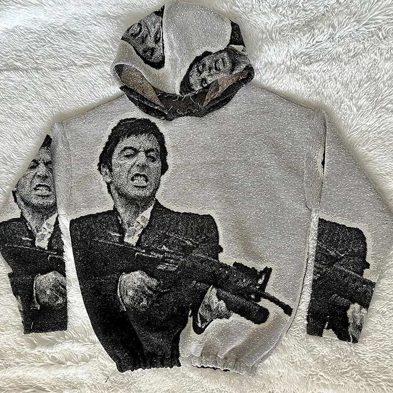 YSJY Custom Manufacturer Tapestry Clothing Woven Tapestry Hoodie