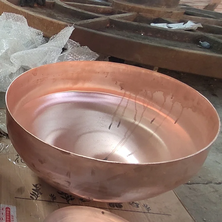 Copper Half Ball Sphere Metal Hemisphere Hollow Ball