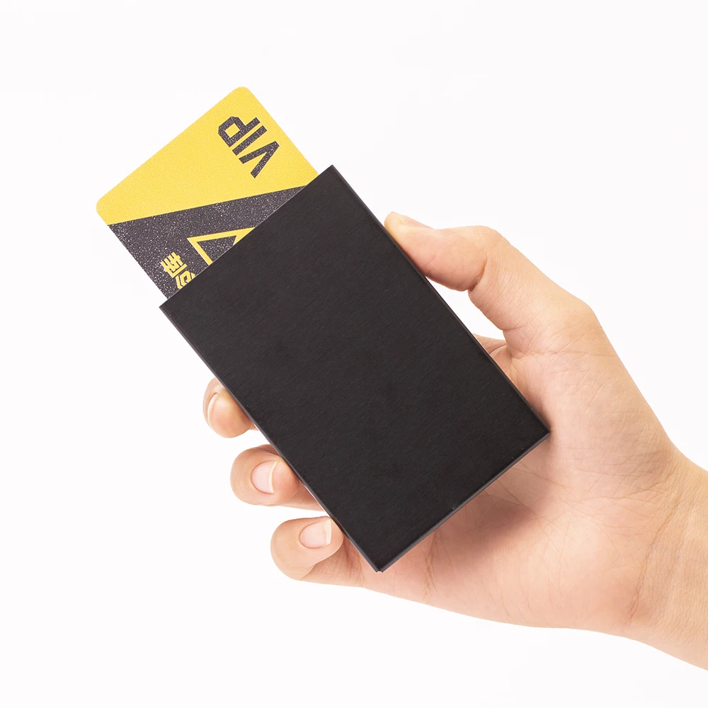 
Amazon Hot Selling Rfid Blocking Aluminum Card Holders China Supplier Men National Leisure Holder ID Credit Card 