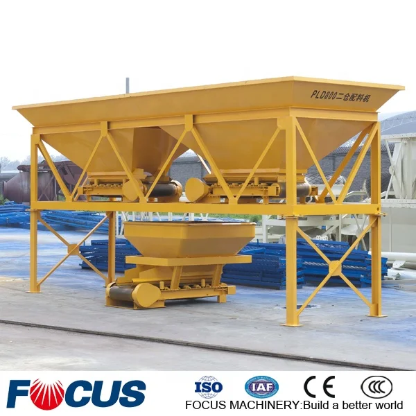 Hopper weighing aggregate batcher of concrete plant