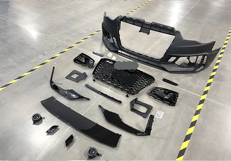 RS5 B9 передний бампер с грилем A5 S5 B8.5 фейслифтинг bodykit автомобильный обновленный стиль для Audi 2012
