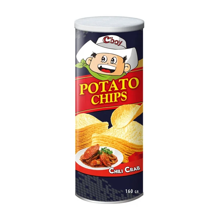 Stackable gluten free potato chips