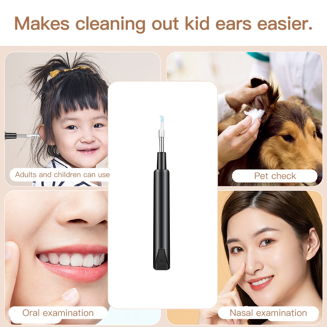 WIFI mini wireless otoscope camera ear cleaner pen rod