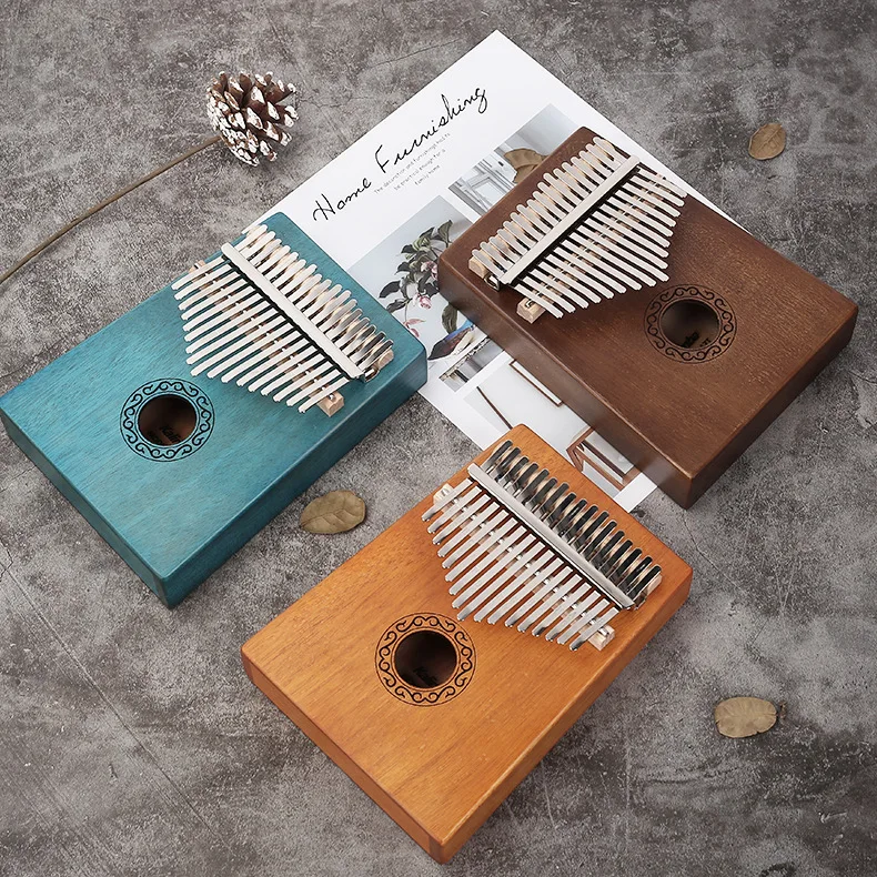Paisen Sanza Mbira дешевый Diy новейший мини 17key Solid Mahogany Calimba Пальчиковый рояль 21/17/10 клавиша Kalimba набор с сумкой