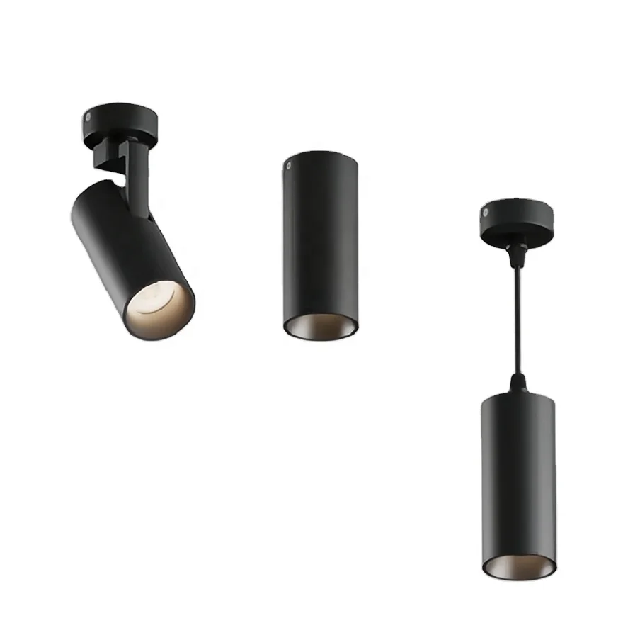 Quality surface Suspended mounted indoor aluminum cob led track light led cob ceiling down lights for project spotlight