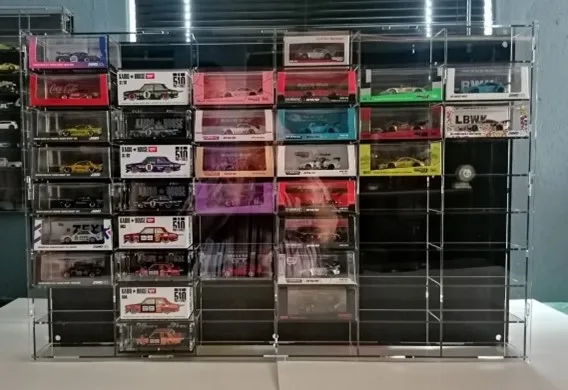 XiMan Custom 1/64 scale clear acrylic diecast model car display case doll display protector case cabinet