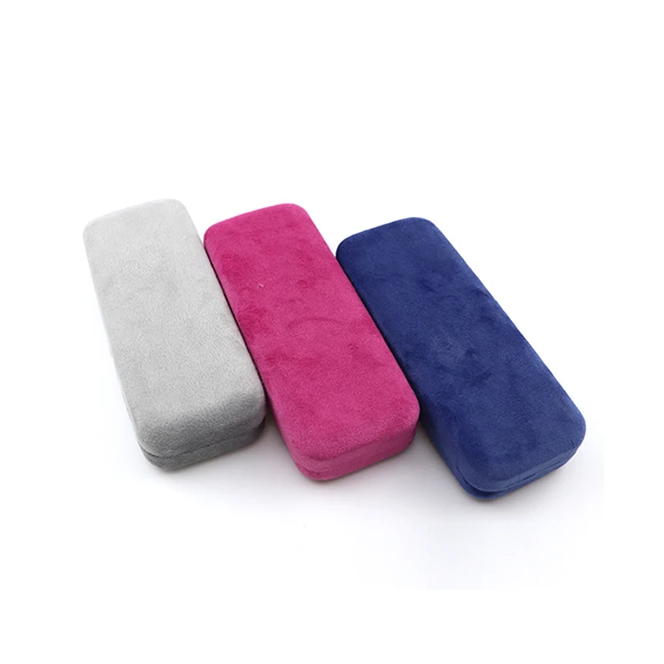 glasses case colorful velvet sunglasses box packaging custom logo glasses case optical glasses case with logo
