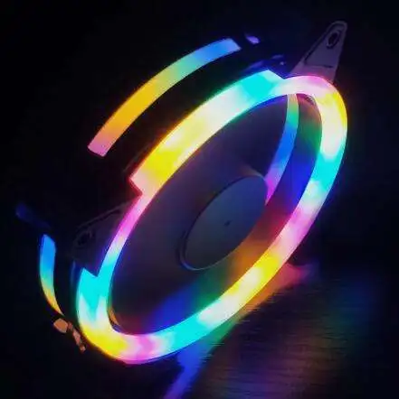 Low price COOLMOON OEM support gaming computer radiator Desktop pc 120 mm case fan 3PIN/4PIN fixed color silent fan for pc