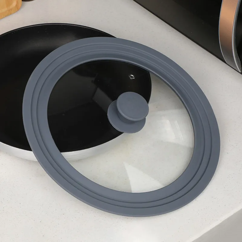 Universal Silicone Glass Lid for Cooking Pots and Pans set 28-30-32cm multifunction lids