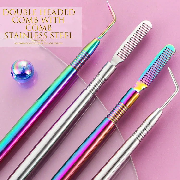 Beauty Eyelash Lift Perm Tool Stainless Steel Lash Separating Rods Eyelash Perm Lifting Stick